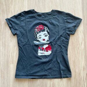 Girl and Dog Graphic T-shirt